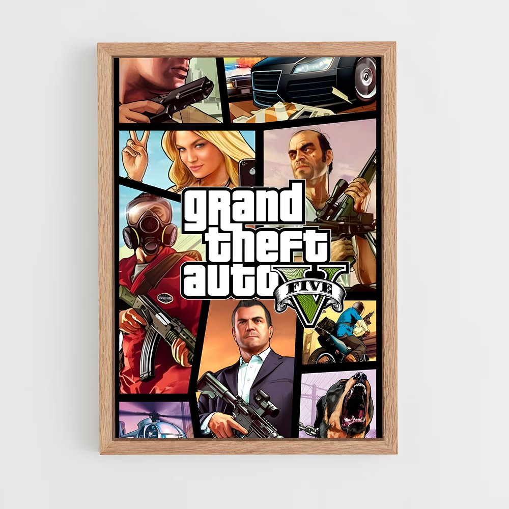 Poster Los Santos Vibes – affiche GTA V (vue 4)